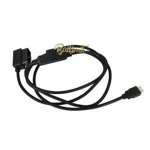 H00008000 baru kabel pengganti otomatis OBDII ke Monitor HDMI untuk tepi CS2 CTS2 CTS3 steker Monitor