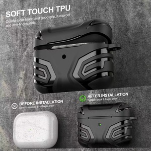 Funda de hombre murciélago para <span class=keywords><strong>Airpods</strong></span> Pro 2, funda de lujo para auriculares a prueba de golpes para <span class=keywords><strong>Apple</strong></span> <span class=keywords><strong>Air</strong></span> Pods <span class=keywords><strong>Airpods</strong></span> 3 Pro2, funda para auriculares inalámbricos - Product Image 3