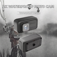 Caméra embarquée portable pour moto, caméra d'action étanche 2K pour la conduite en extérieur, pour moto et vélo électrique