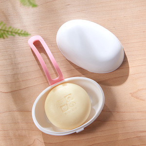 Japanese Style Oval Soap Dish With Silicone Seal Portable For Travel And Home Use - Product Image 4