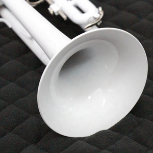 Chine OEM Orchestre B Plat Trompette Trompette Corps En Laiton En Acier Inoxydable Valve Piston Blanc Noir Argent Coloré Trompette - Product Image 5