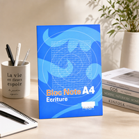 Cahier d'exercices scolaire personnalisé avec couverture sur mesure, agrafé, format standard, fabricant de cahiers d'écriture scolaire