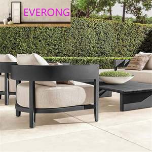 Canapé d'extérieur en métal classique de luxe à 5 <span class=keywords><strong>places</strong></span>, design simple, ensemble de canapés en aluminium, mobilier de jardin - Product Image 1