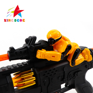 Juguetes <span class=keywords><strong>de</strong></span> Sonido y Música para Niños, Juguetes Eléctricos con Pilas, Juguetes <span class=keywords><strong>de</strong></span> Pistola <span class=keywords><strong>de</strong></span> Plástico Vibrante con Luces Intermitentes y <span class=keywords><strong>Soldados</strong></span> - Product Image 3