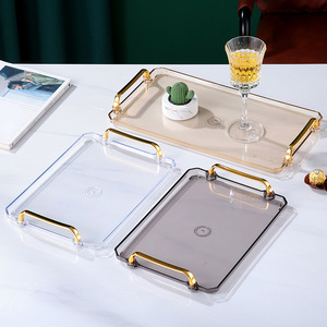 <strong>Plastic</strong> Food Storage Tray Dessert Tea Trays Breakfast Bread <strong>Plates</strong> <strong>Rectangular</strong> Cosmetic Dish Kitchen Tools - Product Image 1