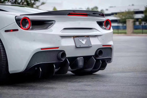 Kit de Carrocería de Fibra de Carbono para Ferrari 488, Alerón Delantero Estilo V Mejorado, Difusor, Faldones Laterales - Product Image 4