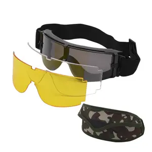 Tactical Goggle Protective Polarized Glasses UV400 Frame Goggles Motocross Outdoor Sports Cycling Paintball Safety Eyewear