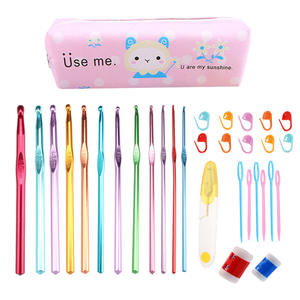 מפעל אספקת סרוגה מחט סט רך ידית סרוגה שפם תיק אביזרי נפץ סריגה כלים וו סרוג סט - Product Image 2