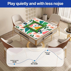 Q Y Natural Rubber Microfiber Mahjong Mat Custom Branding <b>Large</b> Size Table Playmat Automatic 4-Player Waterproof Silent Home Ind - Product Image 6