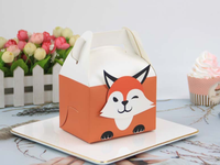 Boîtes à cadeaux pour animaux mignons, boîtes cadeaux en papier portables pour les bonbons et friandises d'anniversaire des enfants, boîte à friandises personnalisée, vente en gros disponible