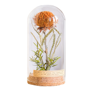 Cubierta de cristal de girasol Retro hecha a mano, decoración de estantería de micropaisaje, espécimen de planta conservada creativa, Idea de regalo de cumpleaños - Product Image 5