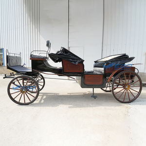 Transport à cheval touristique Transport spécial <span class=keywords><strong>Chariot</strong></span> tiré par cheval <span class=keywords><strong>Chariot</strong></span> touristique personnalisé en <span class=keywords><strong>grain</strong></span> de bois noir - Product Image 3
