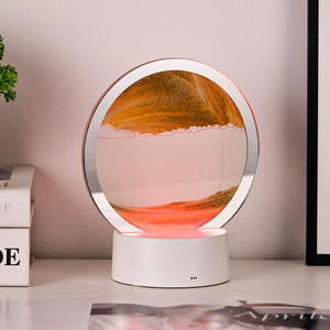 Lampe à <span class=keywords><strong>sable</strong></span> LED à lumière chaude, design nouveau, peinture colorée effet <span class=keywords><strong>sable</strong></span> mouvant, avec télécommande, alimentation USB - Product Image 3