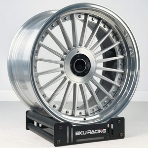 Jantes forgées BZY 2 pièces pour <span class=keywords><strong>BMW</strong></span> M3 M5 E60 <span class=keywords><strong>E46</strong></span> E90 E92 F30 F80 F82 5X120, jantes multibranches argentées de <span class=keywords><strong>17</strong></span>, 18, 19 et 20 pouces - Product Image 1