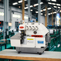 JUKKY JK-747D double aiguille surjeteuse électrique 4 fils surjeteuse industrielle Machine à coudre pour tapis Maqunia De Costura
