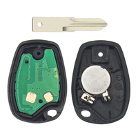 Clé de voiture télécommande avec logo pour Renault Clio Kangoo Master Modus Logan Twingo, 3 boutons, puce Pcf7946/pcf7947, 434Mhz