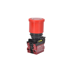 Botón de Paro de Emergencia Rojo, Interruptor de Paro de Emergencia Tipo Hongo, Botón de Pánico LA36M 10A, Impermeable - Product Image 1