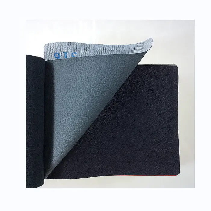 Textilien & Leder produkte, Leder produkt, PVC-Kunstleder mit Echt leder muster für Sofa garnitur