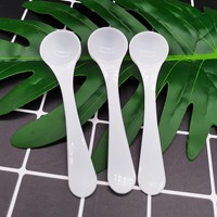 Cuillères doseuses à long manche en PP de qualité alimentaire, blanches, 2g 4ml, pour café, aliments pour animaux, céréales, protéines, épices, poudre, liquides