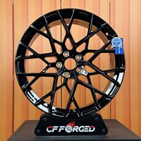 Jantes de voiture en alliage d'aluminium forgé sur mesure CF, ajustement universel, nouveau design en maille noire pour M2/M3/G80 M5/M6 Série 3/4/5/7