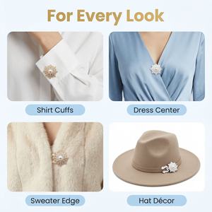 Cubrebotones de camisa de estilo moderno con diamantes incrustados, gemelos de metal con cierre de tortuga, material de hierro - Product Image 2