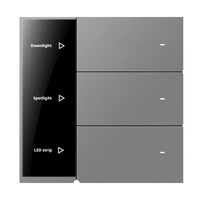Interruptor Inteligente XIMLON App Alexa Zigbee 3.0 con Pantalla Inteligente y Botón Personalizable, Sin Llama, AC100-240V, Interruptor Inteligente para el Hogar