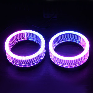 I5 2.5 Pollici Rotondo Angel Eyes LED Vendita Calda 30 Angel Eye 80mm/95mm Maschera LED Angel Eye Copertura Bianca Lente Proiettore Auto - Product Image 1
