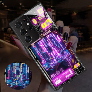 Funda de teléfono móvil con sensor de voz que llama, para Samsung Galaxy S22 S21 S20 ultra S22 + S21FE A33 <span class=keywords><strong>A53</strong></span> A73 A52 A72 note20, venta al por mayor - Product Image 5