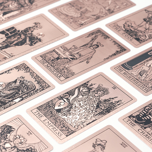 Jeu de 80 mini-cartes de tarot holographiques personnalisées de haute qualité avec boîte cadeau, en PVC écologique - Product Image 3