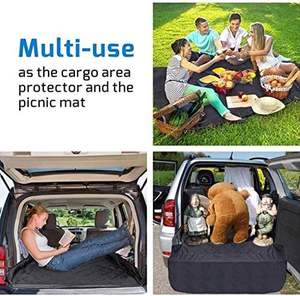 SUV Cargo Liner avec rabat de pare-chocs Pet Dog Trunk Cargo Cover Liner Non-slip Waterproof High Quality Dog Mat Coussin de siège de voiture - Product Image 4