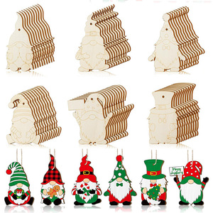 Ensemble de 60 Gnomes de Noël en Bois, Finition Mate, Écologique, à Peindre Soi-même, Décoration Maison, Salon, Cadeau Artisanat - Product Image 4