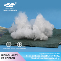 Fibre de polyester HCS ignifuge vierge 7D*64mm BS5852 pour le rembourrage de canapés et de matelas