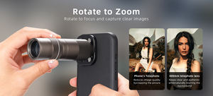 Objectif téléobjectif pour téléphone portable OEM d'usine 400 mm, mini télescope, objectif monoculaire HD pour téléphone portable, objectif externe pour la photographie <span class=keywords><strong>de</strong></span> téléphone - Product Image 5