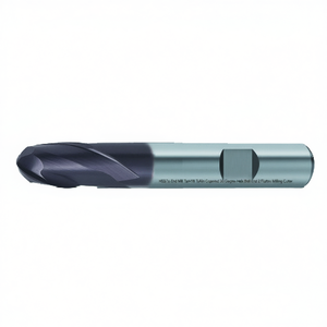 Fresa de extremo esférico HSS-Co Ttake TA1418 con recubrimiento de TiAlN, helicoidal de 30 grados y 2 filos - Product Image 2