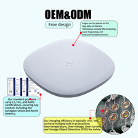 Fournisseur OEM ODM de chargeur sans fil unique 15W, chargeur rapide carré avec QC3.0 Type-C pour le bureau et la maison