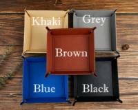Plateau de rangement pour bijoux, organiseur de bureau décoratif, plateau de rangement en similicuir personnalisable avec logo, idéal pour les cadeaux de la Saint-Valentin