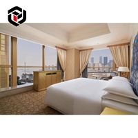 Suite d'hôtes jumelle urbaine, mobilier de chambre d'hôtel moderne, personnalisable, écologique, lit double complet Queen/King