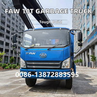 FAW 8cbm 10 tonnes mètres cubes 4*2 compacteur ordures compacteur camion ordures Compression camion prix de vente
