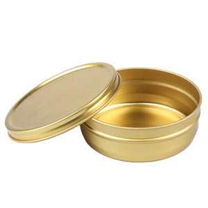 Boîte en fer blanc classique Golden Caviar de qualité alimentaire 10g-500g Tailles métalliques pour restaurants et distributeurs/importateurs - Product Image 1