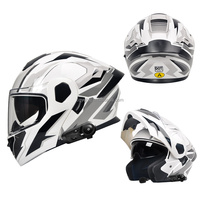 Casques de moto intégraux Predator Design PP les plus vendus avec double visière PC pour toutes les saisons