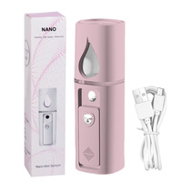 Spray Facial Hidratante y Nutritivo de Mano con Carga USB, Vaporizador de Belleza Nano para el Cuidado Facial