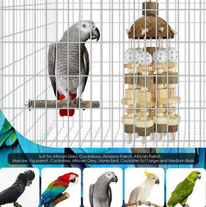 <strong>Wholesale</strong> New Style Bird Large <strong>Parrot</strong> <strong>Toys</strong> Natural Wooden Blocks Bird Chewing <strong>Toy</strong> Bite <strong>Toy</strong> Suits for Macaws <strong>Parrots</strong> - Product Image 4