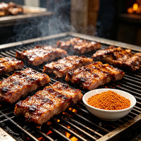 Assaisonnement BBQ en gros, mélange épicé, en bouteille de verre ou en vrac pour pique-nique, camping et barbecue