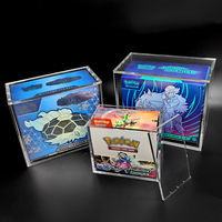 Boîte de présentation transparente en acrylique avec aimant pour boîte de collection de boosters d'entraîneur Pokémon ETB, stock d'usine