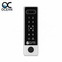 Clavier de contrôle d'accès étanche IP66 entièrement encapsulé, lecteur biométrique extérieur de reconnaissance faciale et d'empreintes digitales, intelligent Bluetooth TTLock