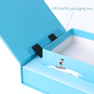Caja de elevación de apertura de dos puertas doble personalizada de fábrica, crema solar cosmética, cuidado de la piel, emulsión de agua, caja de embalaje de esencia, Cajas de Regalo - Product Image 3