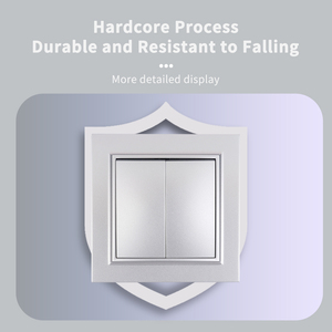 Bạc EU tiêu chuẩn Châu Âu 250V 10A 16A 83 Mét cảm ứng <span class=keywords><strong>push</strong></span> <span class=keywords><strong>button</strong></span> điện đôi Loại C USB ổ cắm tường ánh sáng Ổ cắm chuyển đổi - Product Image 4