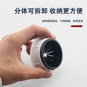 Cache-câble rond en plastique avec ressort, boîte à fils murale, anti-poussière, décoratif, blanc, durable - Product Image 5
