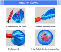 Ballon de plage gonflable en PVC de 9 pouces pour enfants, vente en gros directe d'usine