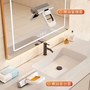 Mini Desktop <b>Mop</b> Pva Foam Rectangular Handheld Bathroom Cleaning Tool For Mirror And Countertop - Product Image 1